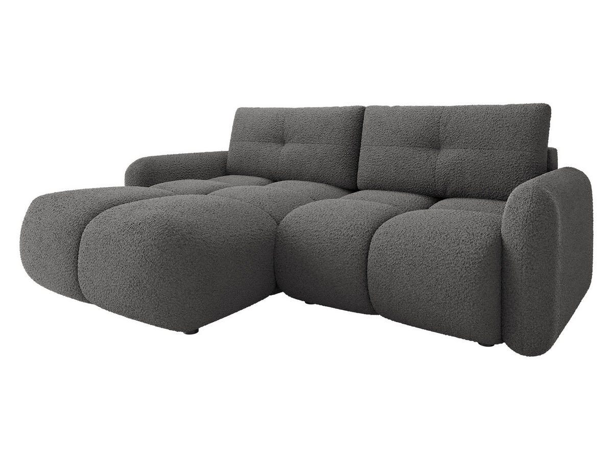 ECKSOFA Sandy - Schwarz/Grau, Holz/Kunststoff (238/165cm) - MIRJAN24