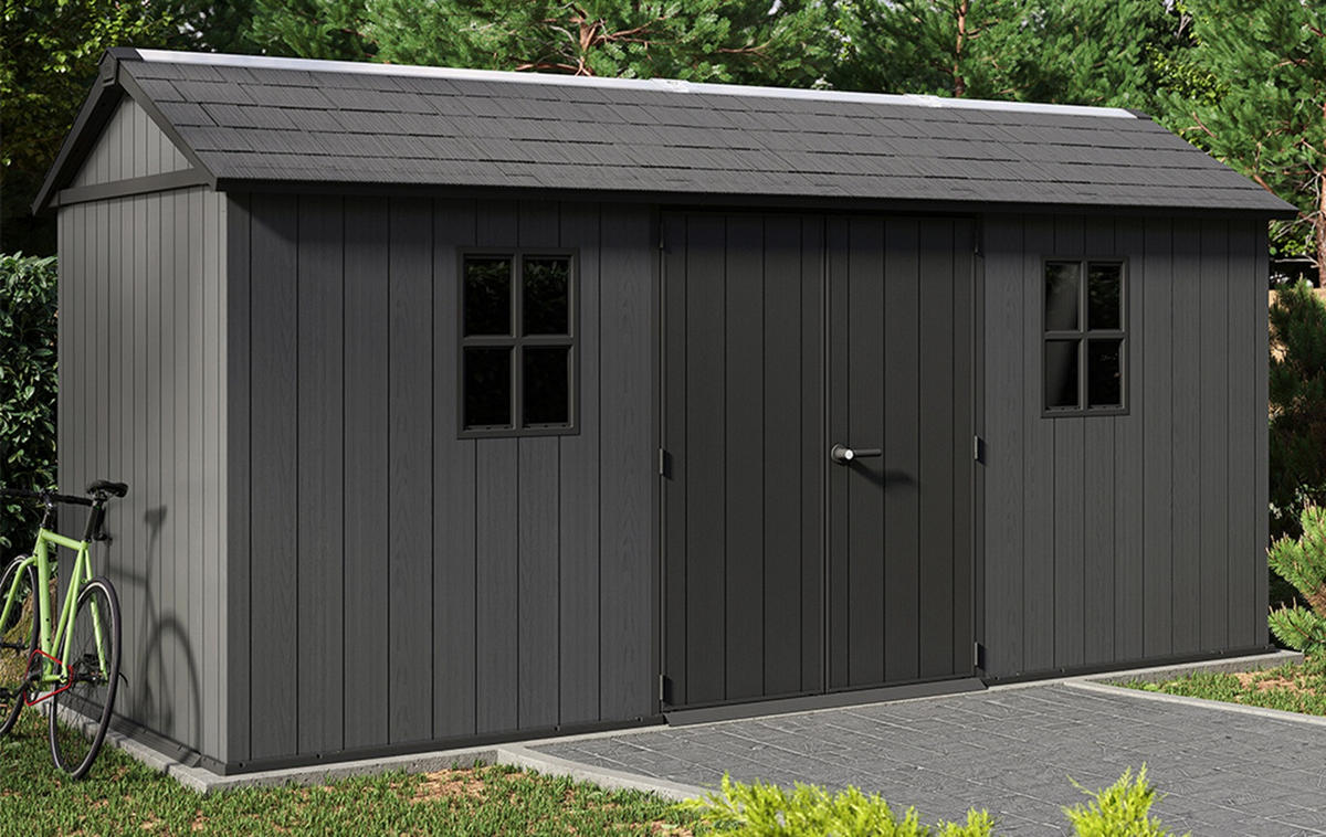 GARTENHAUS Newton - Grau, Kunststoff (476/246/230cm) - Keter
