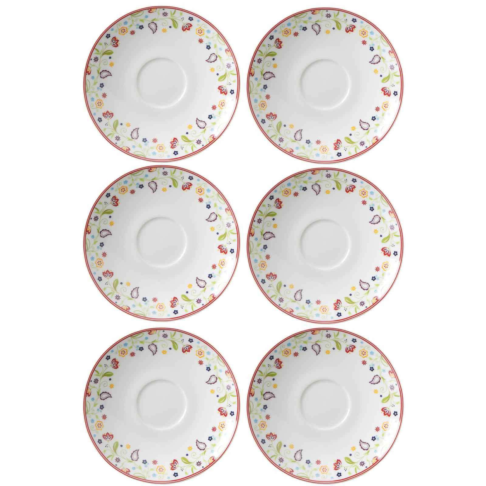 KAFFEEUNTERTASSEN Shanti bunt ø 16.0 cm 6er Set - Multicolor, Keramik (16cm) - Ritzenhoff Breker