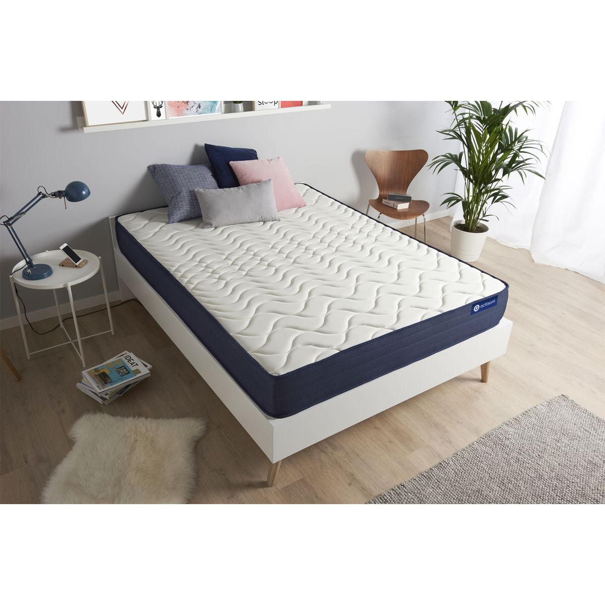 MATRATZE Actimemo life Memory-Schaum 80 x 190 cm h4 - Weiß, Textil (80/190cm) - ACTISOM