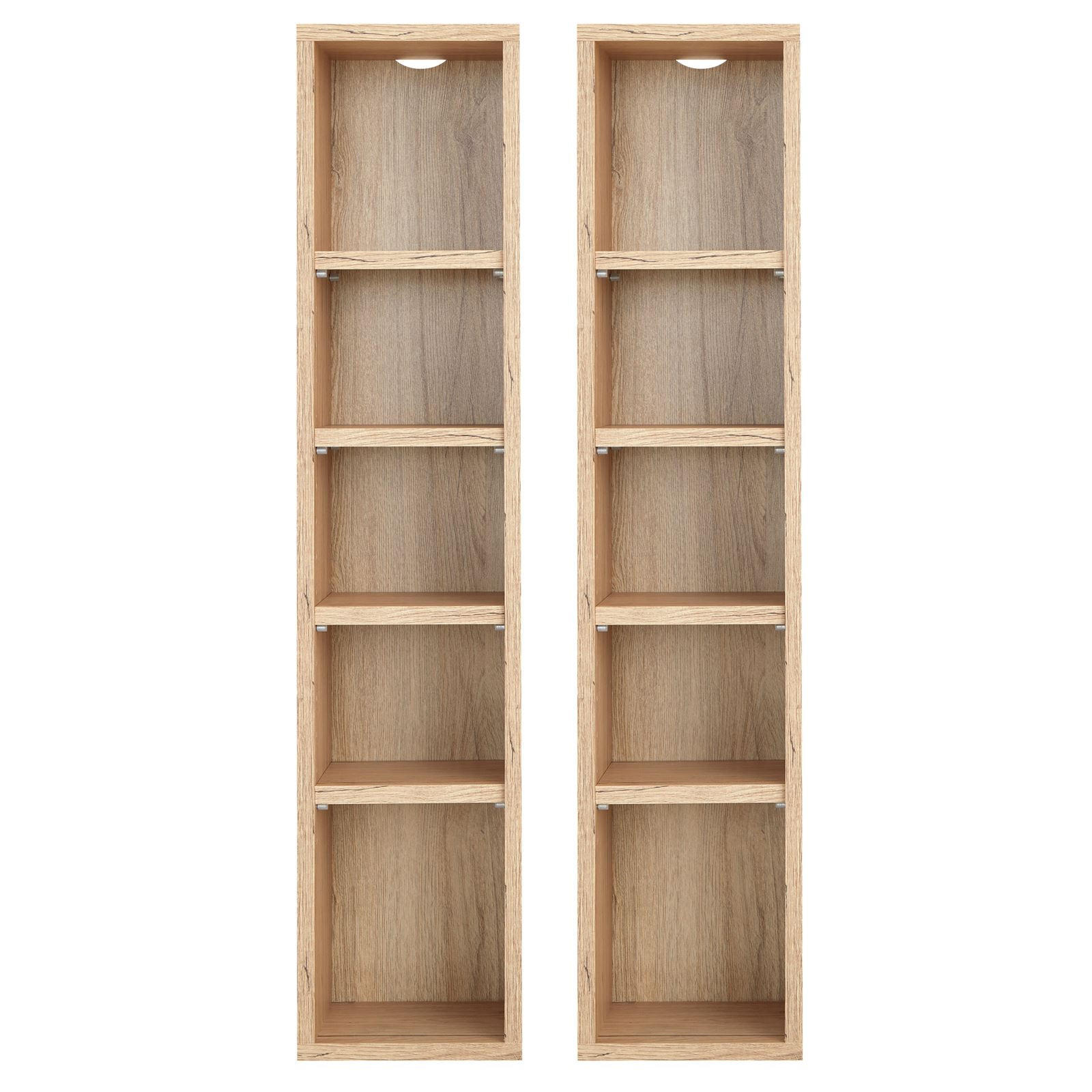 CD/DVD- REGAL CHART - Eiche San Remo, Holzwerkstoff (20/186/17cm) - CARO-Möbel