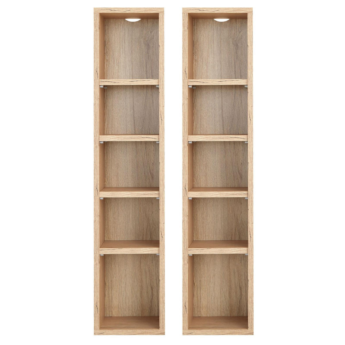 CD/DVD- REGAL CHART - Eiche San Remo, Holzwerkstoff (20/186/17cm) - CARO-Möbel