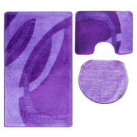 BADEMATTE Set 3 tlg LILA - Lila, Textil (60/100cm) - ROLFNERS