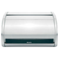 ROLLBROTKASTEN Single, Edelstahl - Silberfarben, Metall (34.7/28/28cm) - Brabantia