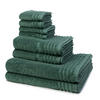 FROTTIERSET Vienna Style Supersoft 8-teilig - Grün, Textil (50/100cm) - Vossen