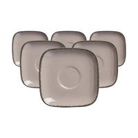 ESPRESSOUNTERTASSEN Casa Grau ø 10 cm 6er Set - Grau, Keramik (10cm) - Ritzenhoff Breker