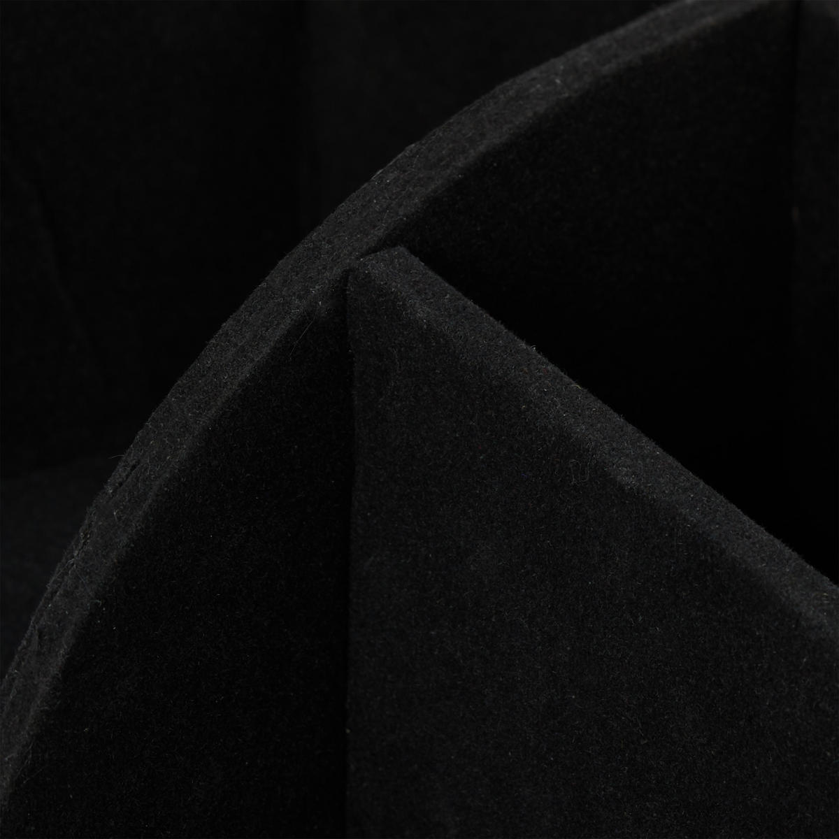 SCHREIBTISCHORGANIZER - Schwarz, Wellpappe/Kunststoff (15/19/13cm) - Relaxdays