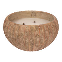 KERZE Yasmeene Braun 36/36/21.5cm - Braun, Stein (36/21.5/36cm) - PTMD Collection