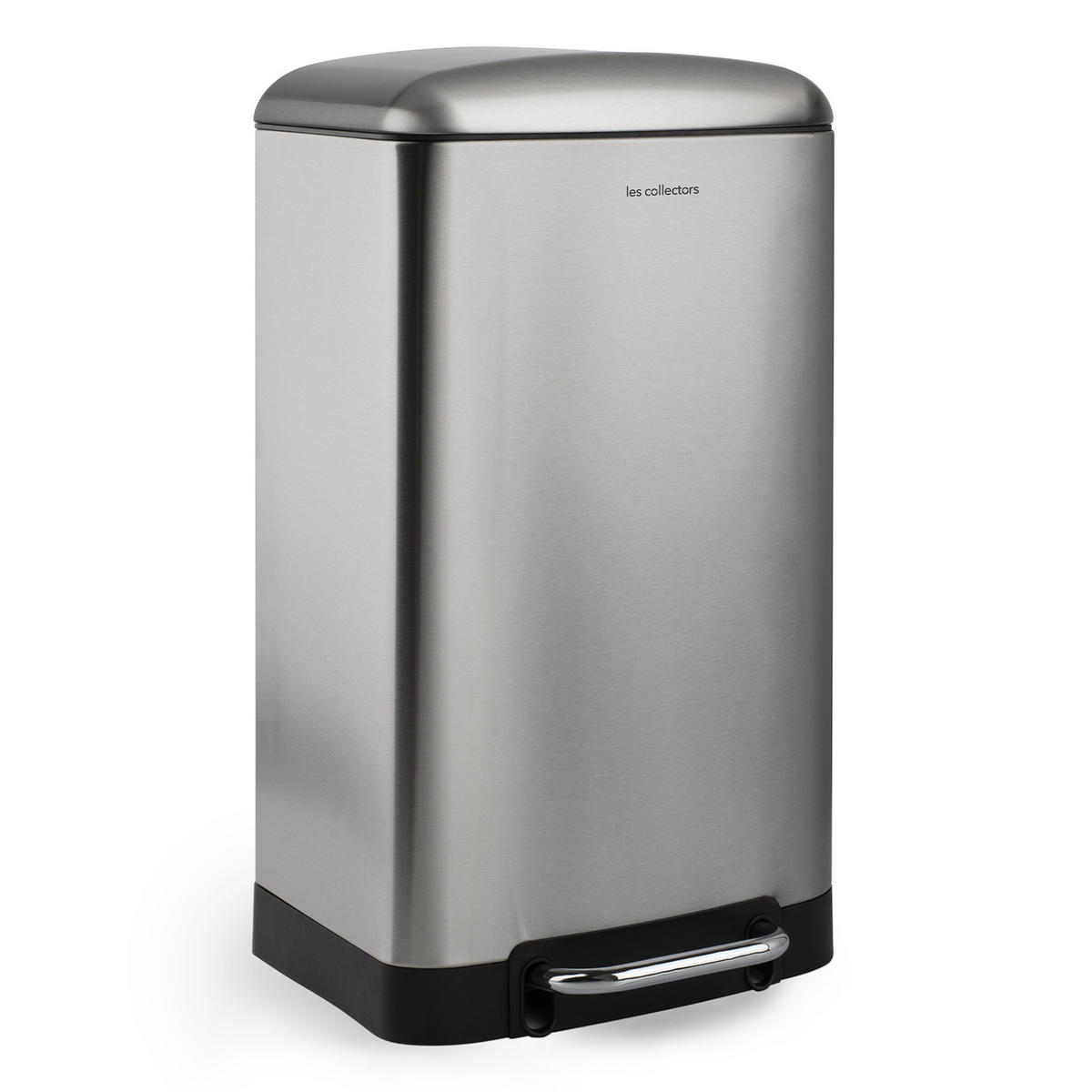 TRETMÜLLEIMER 40L - inox edition N°875 - Silberfarben, Metall (37.5/67.5/35.5cm) - Les Collectors