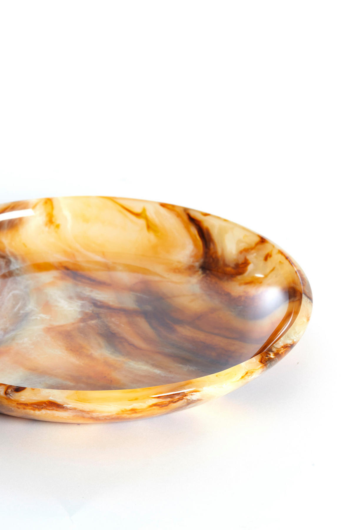 SCHALE Belawan Braun Ø34/6 cm - Braun, Kunststoff (34/6cm) - Light & Living