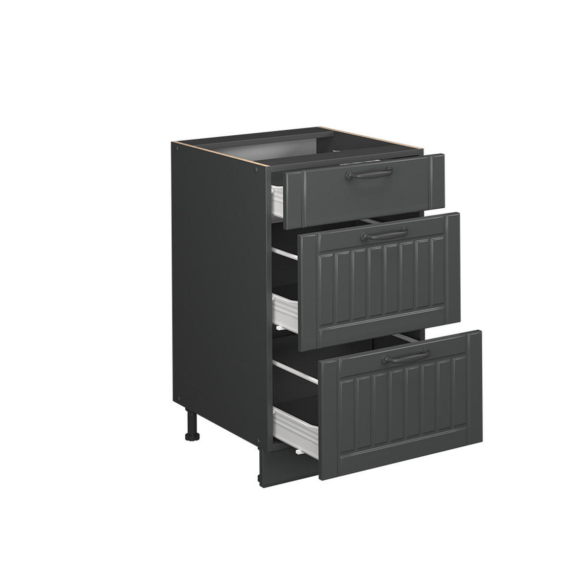 SPODNÍ SKŘÍŇKA KUCHYŇSKÉ LINKY Fame-Line Tmavě šedá - tmavě šedá/antracitová, kompozitní dřevo (50/82/51.6cm) - Vicco