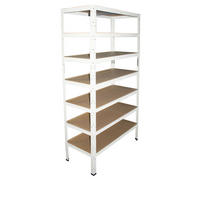 SCHWERLASTREGAL HOME 200x60x60 cm in weiß mit 7 Böden und 125 kg Traglast pro Boden - Creme, Metall (60/200/60cm) - shelfplaza