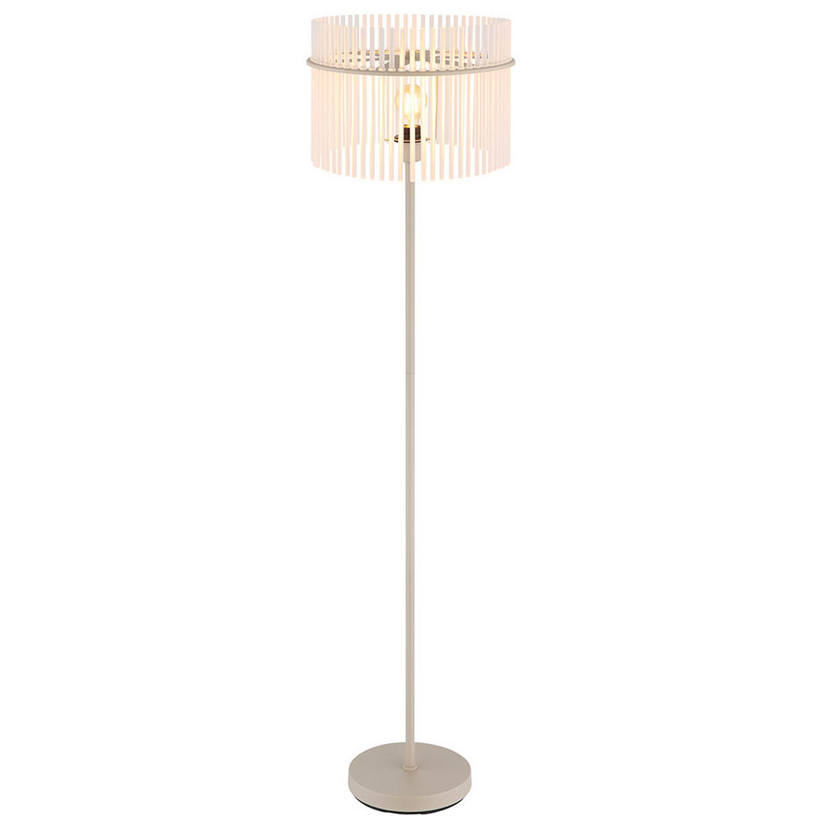 STEHLEUCHTE Gorley Metall sand matt, Glasstäbe satiniert - Bernsteinfarben, Glas (38/38/152cm) - Globo Lighting