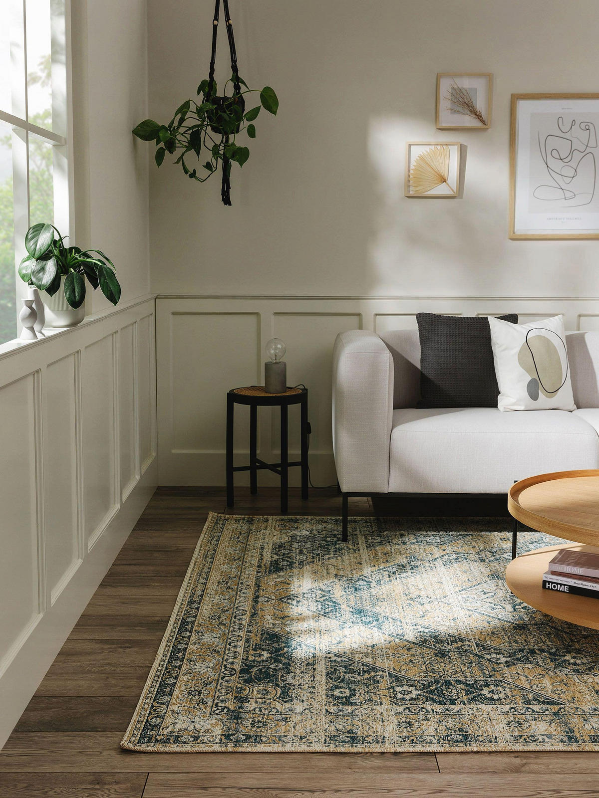 FLACHGEWEBETEPPICH Frencie Blau 160x235 cm - Blau, Textil (160/235cm) - benuta Nest