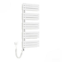 HANDTUCHHEIZKÖRPER 132/50 cm weiß elektrisch 800 W mit WLAN-Thermostat - Weiß, Metall (50/132/5.9cm) - S'AFIELINA