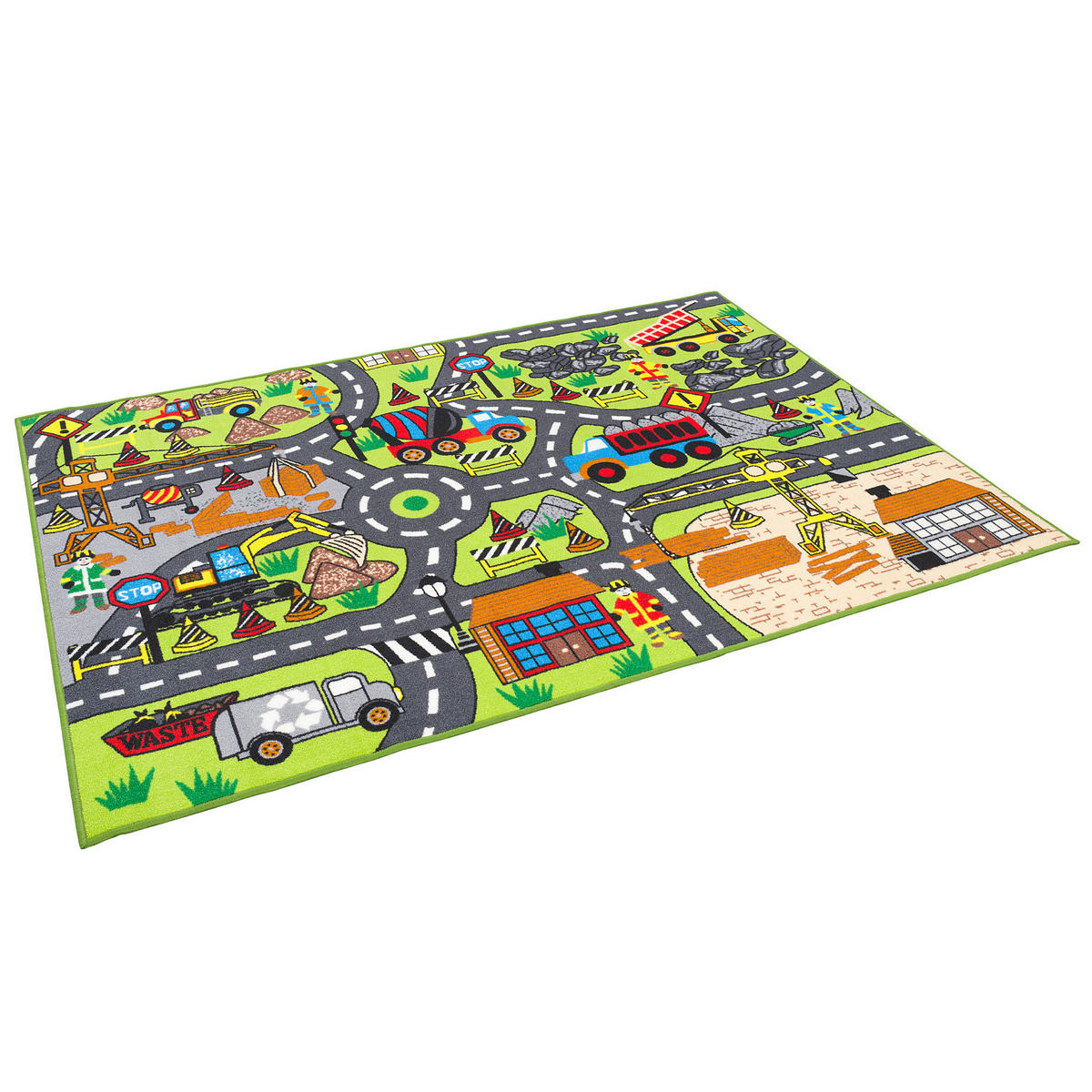 STRASSENTEPPICH BEIDSEITIG BAUSTELLE PLAY CITY - Multicolor, Textil (100/165cm) - Pergamon