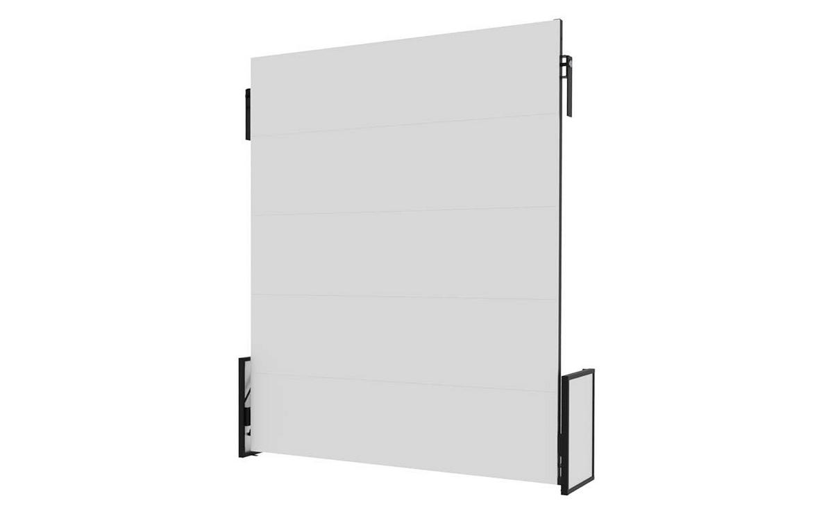 SCHRANKBETT Morphy Studio Modulares SizeFlex- und TypeFlex-System - 160x200, Vertikal - Schwarz, Metall (160/200cm) - WallBedKing