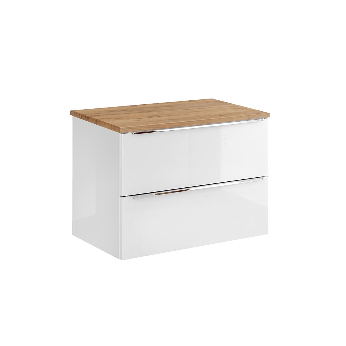 WASCHTISCHUNTERSCHRANK 80.4cm April Weiß - Weiß, Holzwerkstoff (80.4/59/46cm) - Petits-meubles