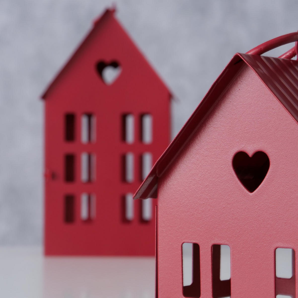 LATERNE Alamo 14/25 cm - Rot, Metall (10/25/13cm) - Boltze Home