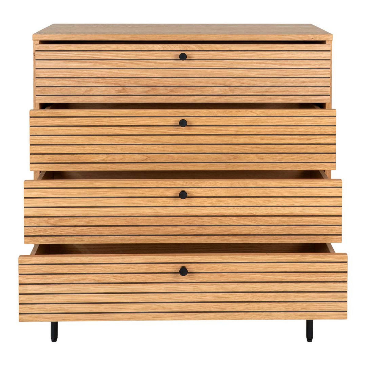 KOMMODE eiche - Eichefarben, Holzwerkstoff (40/85/80cm) - ebuy24