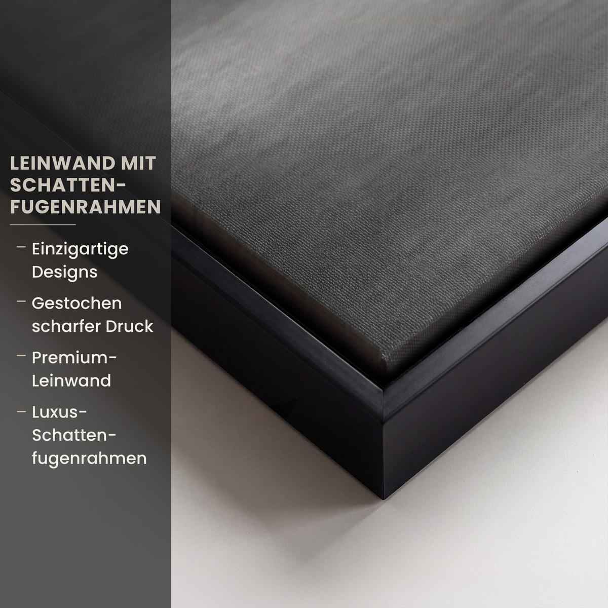 LEINWAND Bilder mit Rahmen - New York - Brücke - Brooklyn - Schwarz und weiß - Architektur - 90x90 - Schwarz, Textil (90/90cm) - MuchoWow