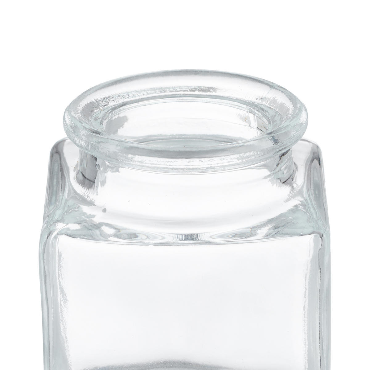 Transparent, Glas/Naturmaterialien (4.3/6/4.3cm) - Relaxdays