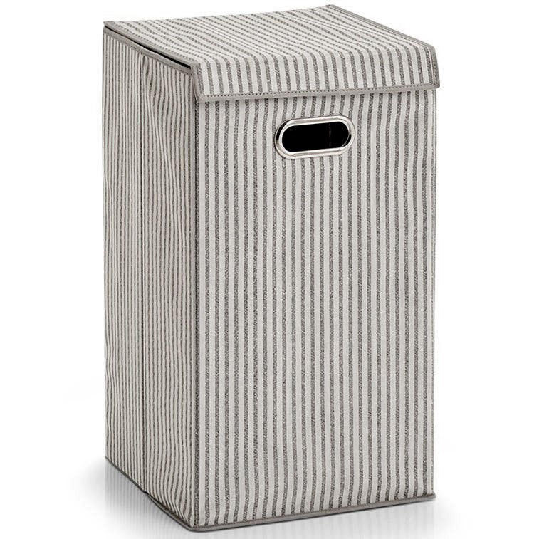 WÄSCHEKORB faltbarer Wäschekorb 60 l 32/32/57 cm - Grau, Textil (32/57/32cm) - ZELLER