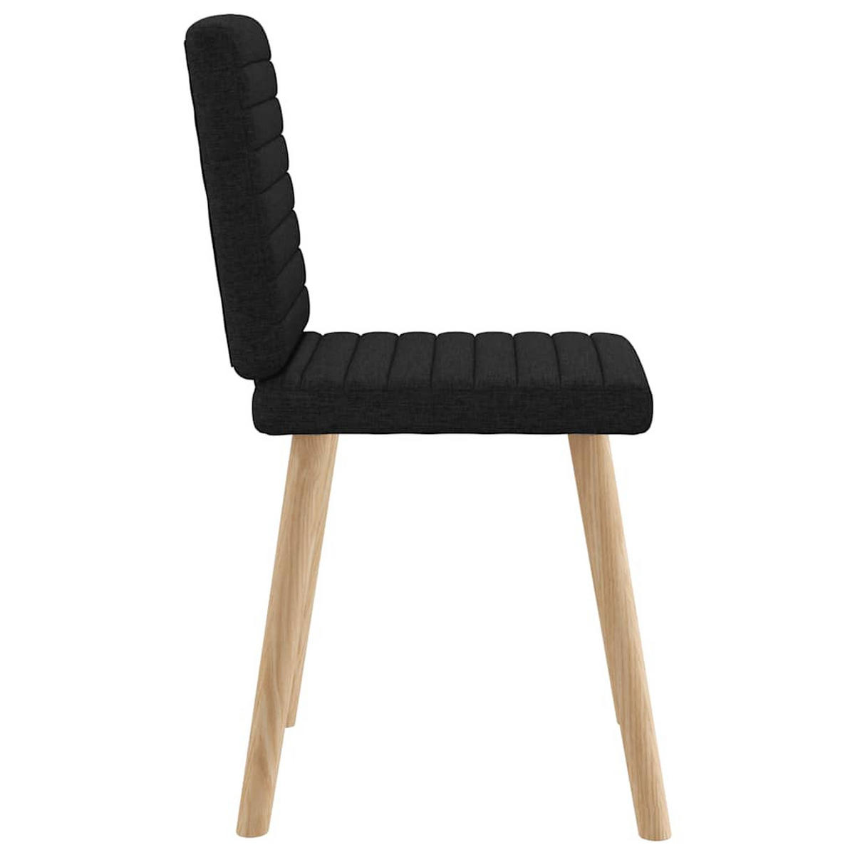ESSZIMMERSTÜHLE 2 Stk. Schwarz Stoff 45*54*86cm - Schwarz, Metall (45/86/54cm) - ZMH