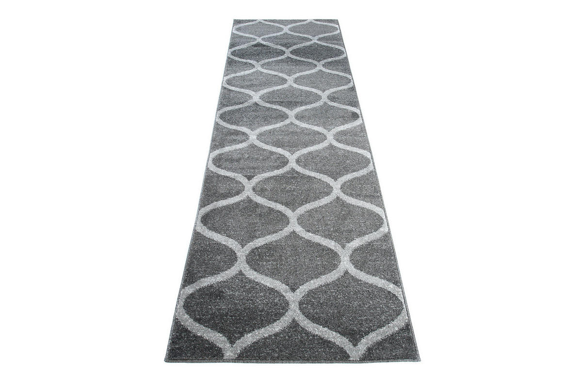 TEPPICHLÄUFER SARI dunkelgrau orientalisch 120/500 cm - Dunkelgrau, Textil (120/500cm) - Tapiso