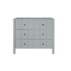 KINDERKOMMODE Allpin – zeitloser Stil und robuste Konstruktion - Grau, Holzwerkstoff (102/92.5/55cm) - RAUMHIRSCH FURNITURE