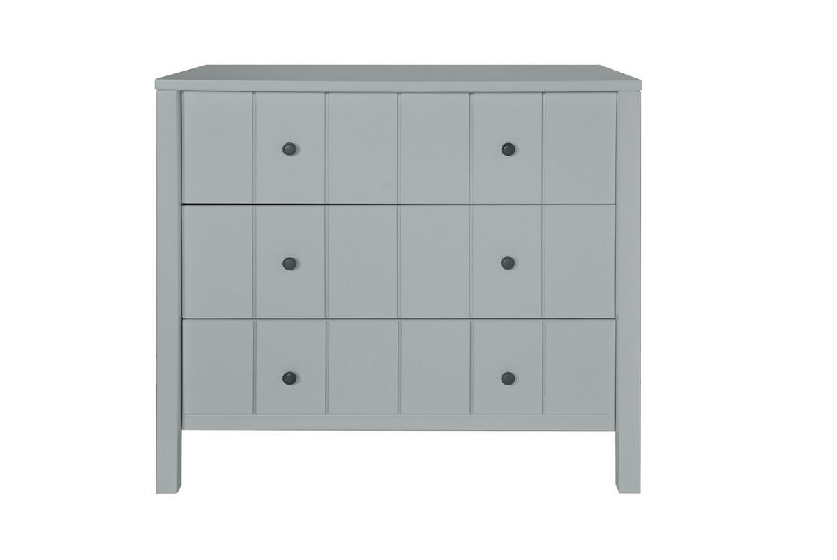 KINDERKOMMODE Allpin – zeitloser Stil und robuste Konstruktion - Grau, Holzwerkstoff (102/92.5/55cm) - RAUMHIRSCH FURNITURE