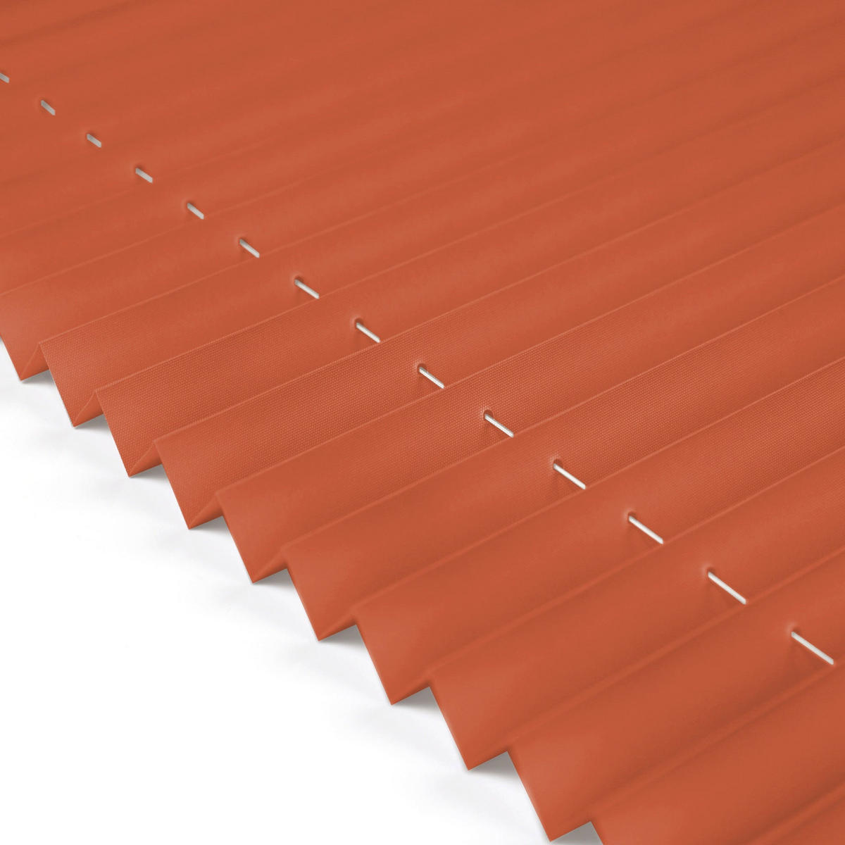 PLISSEE Basic ohne Bohren - Orange, Textil (100/210cm) - Deco-Raum