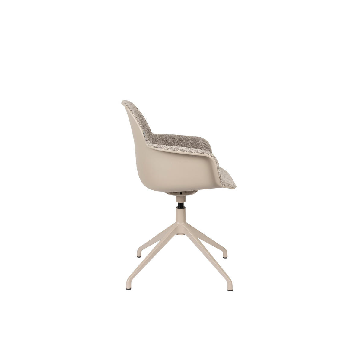 ESSZIMMERSTUHL Albert Kuip Swivel Armlehne Taupe - 2 er Set - Taupe, Textil (59.2/83.6/52cm) - Zuiver
