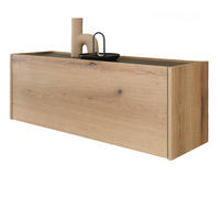 HÄNGESCHRANK Evoke Eiche, grau 100 cm, Flurschrank hängend - Eichefarben/Grau, Holzwerkstoff/Metall (100/35/30cm) - Furn.Design