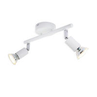 STRAHLER Flensburg 2-flammig 25/8/13.5 cm - Weiß, Metall (25/8/13.5cm) - Nettlife
