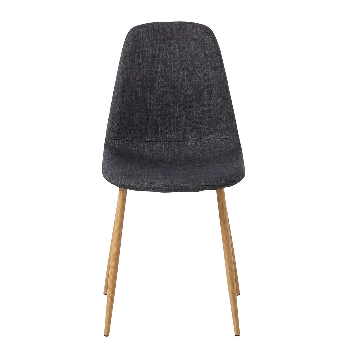 POLSTERSTUHL-SET - Anthrazit, Textil/Metall (44/87/52cm) - home24