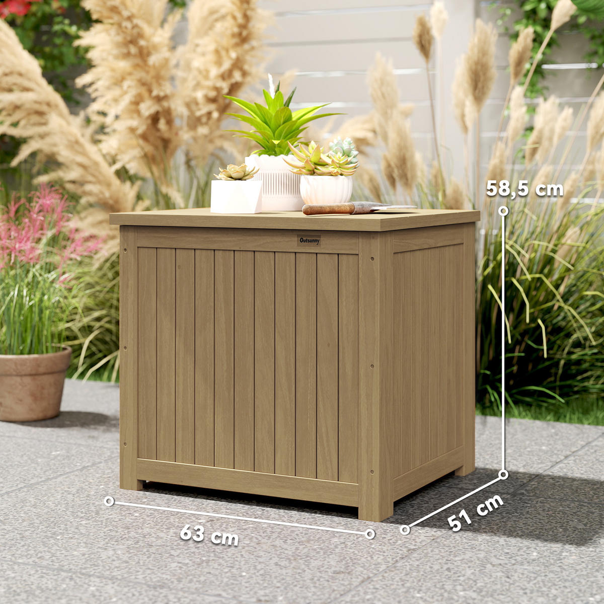 KISSENBOX DE-18687 Braun - Braun, Holzwerkstoff (51/58.5/63cm) - ComfortXL