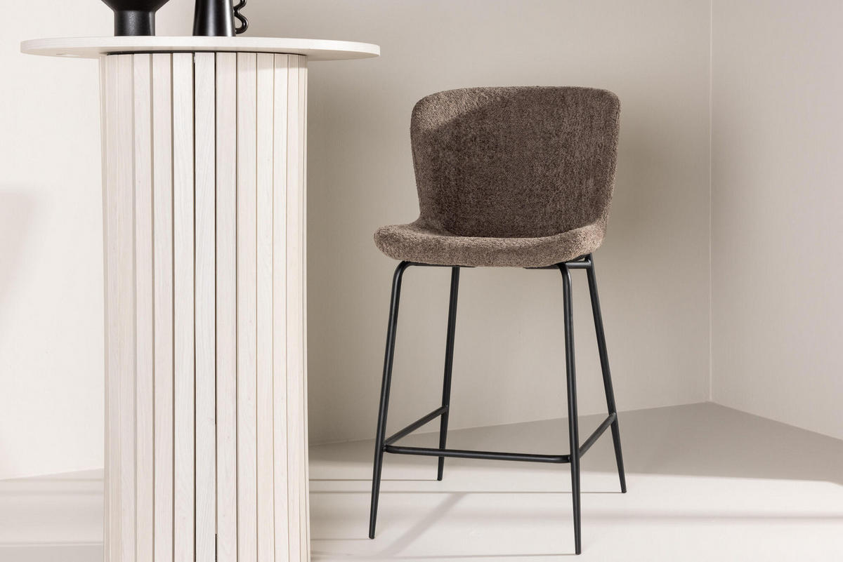 BARHOCKER MODESTO Braun 48x51x98 cm - Braun, Textil (48/98/51cm) - FURNLUX