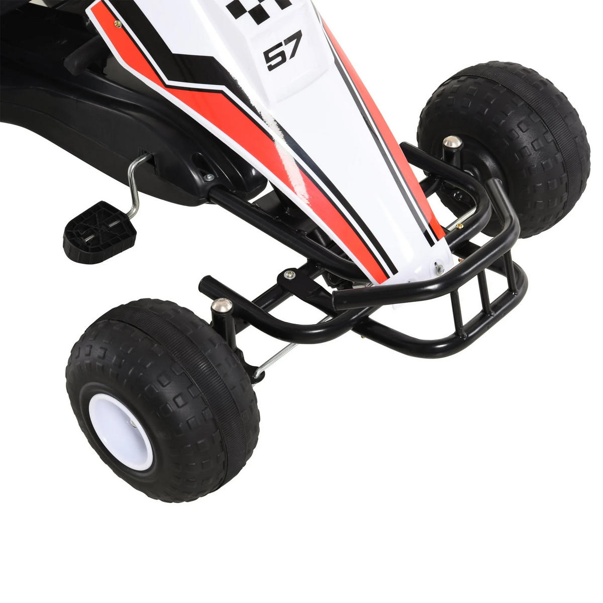 GOKART 35Kg 3-8 JAHRE Schwarz - Weiß, Metall (104/66/57cm) - Jamb