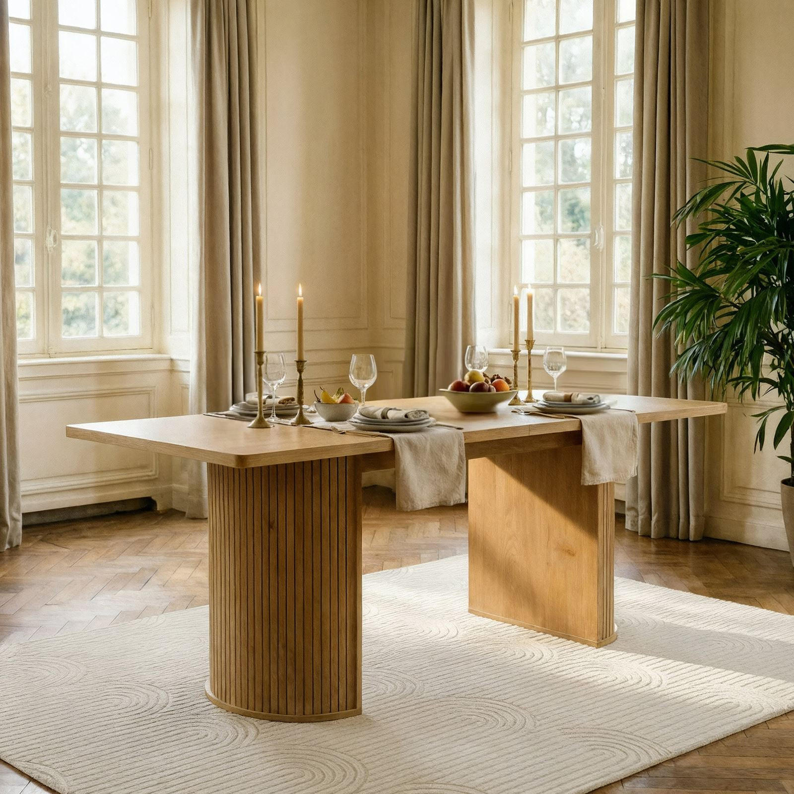 ESSTISCH GUARDA - Wildeiche, Holzwerkstoff (75/160/75cm) - IDIMEX