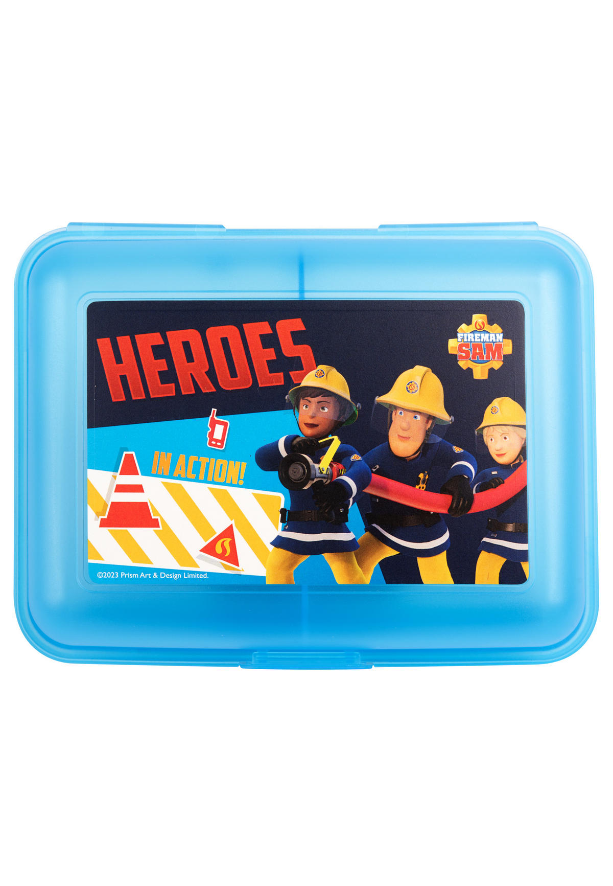 BROTDOSE Feuerwehrmann Sam Heroes in Action Blau 17,5 x 12,8 x 6,9 cm - Blau, Kunststoff (17.5/6.9/12.8cm) - Chiemsee