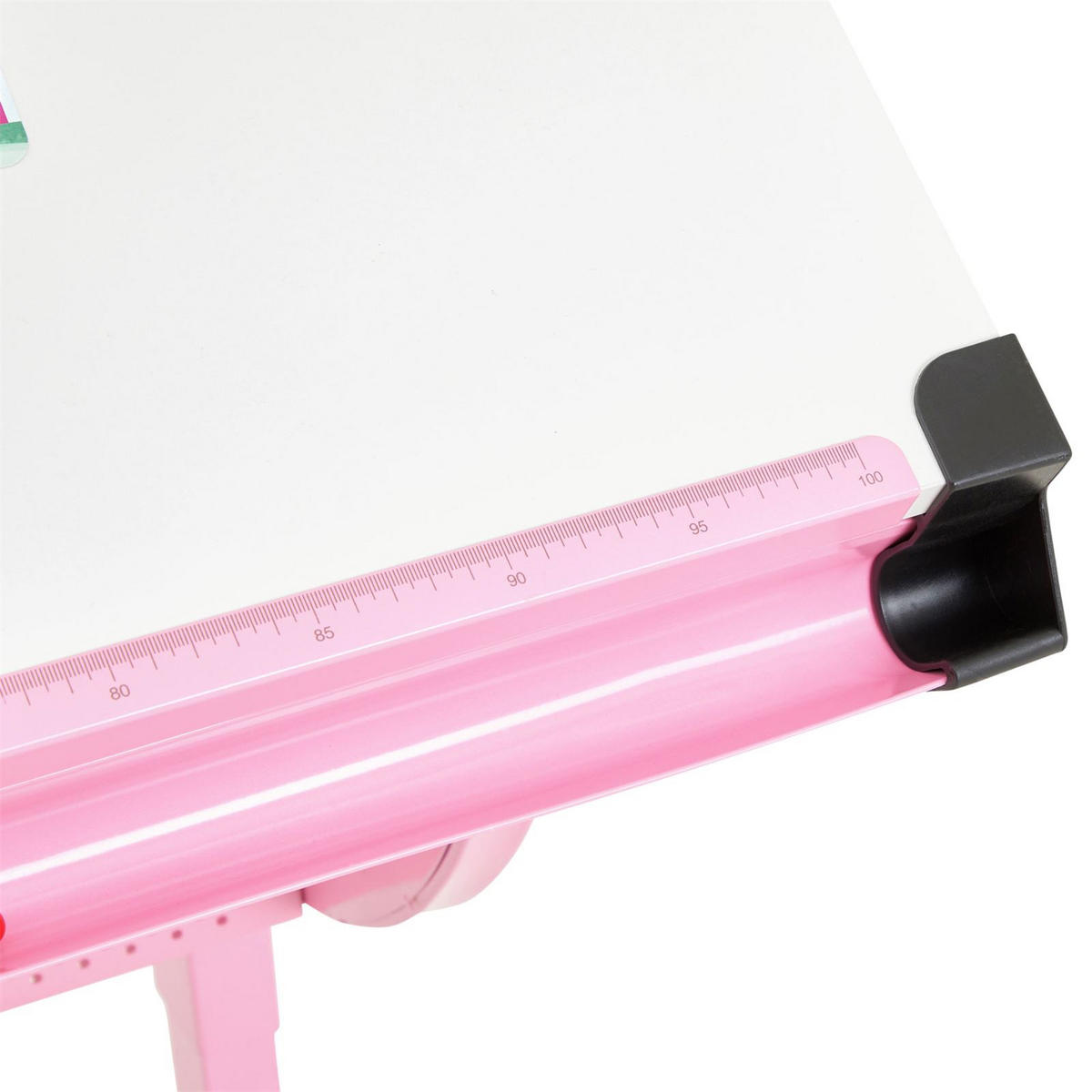 KINDERSCHREIBTISCH SARI - Weiß/Rosa, Holzwerkstoff/Metall (111/93/60cm) - CARO-Möbel