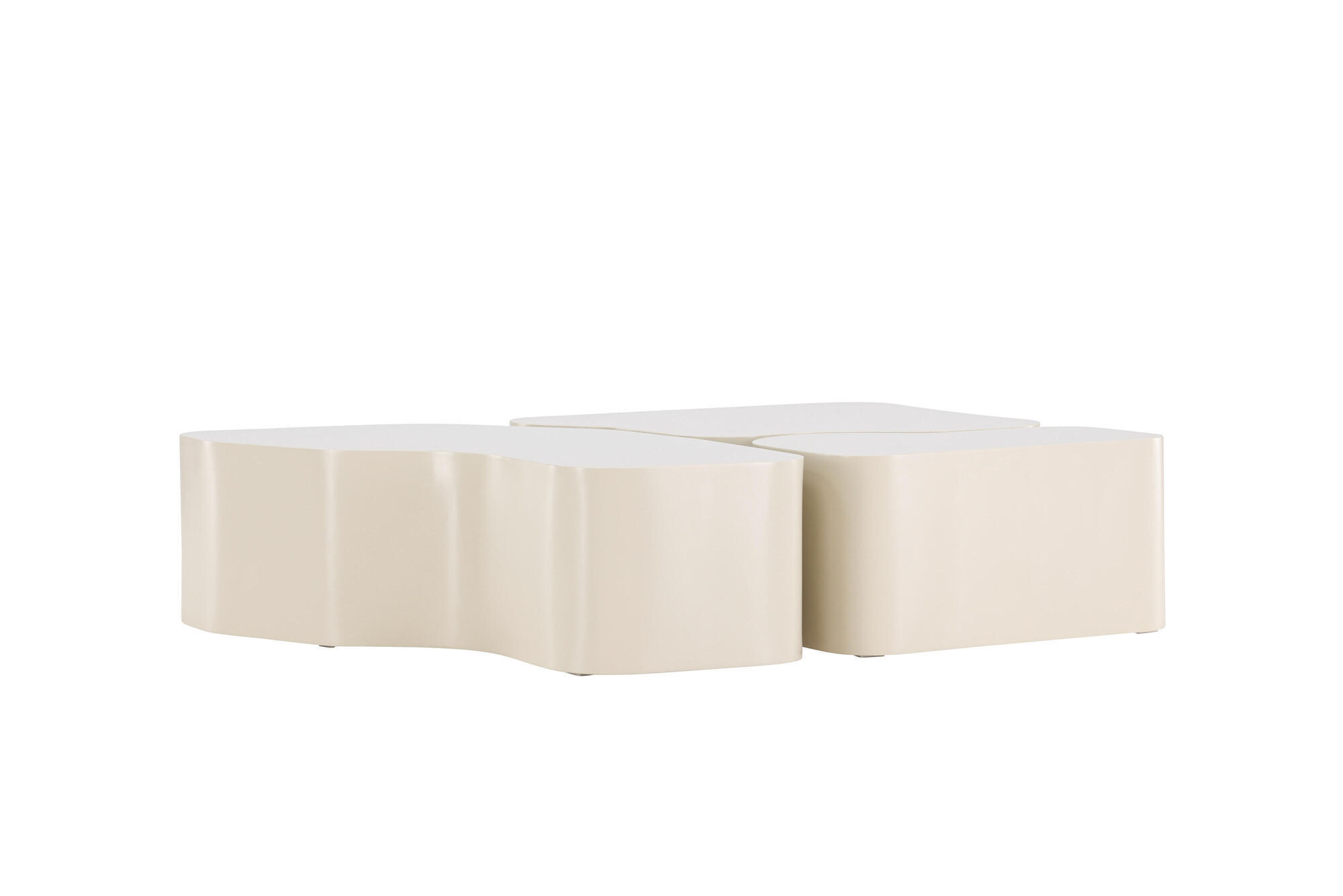 Furnlux Couchtisch Beige 105x30x105 cm