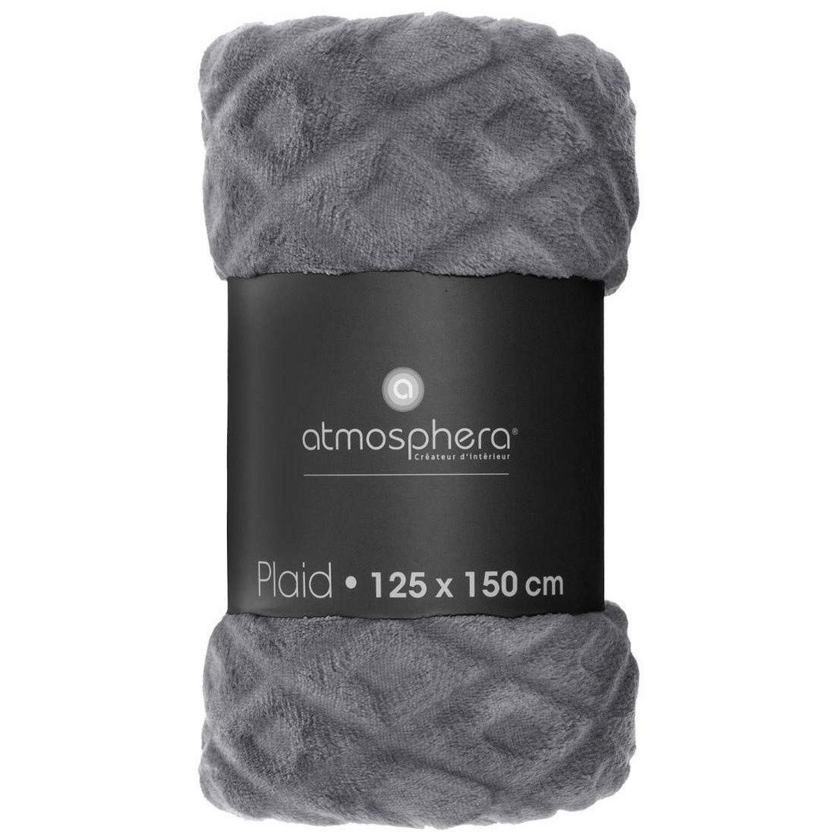 TAGESDECKE 125/150 cm - Grau, Textil (125/150cm) - Atmosphera Createur d´interieur