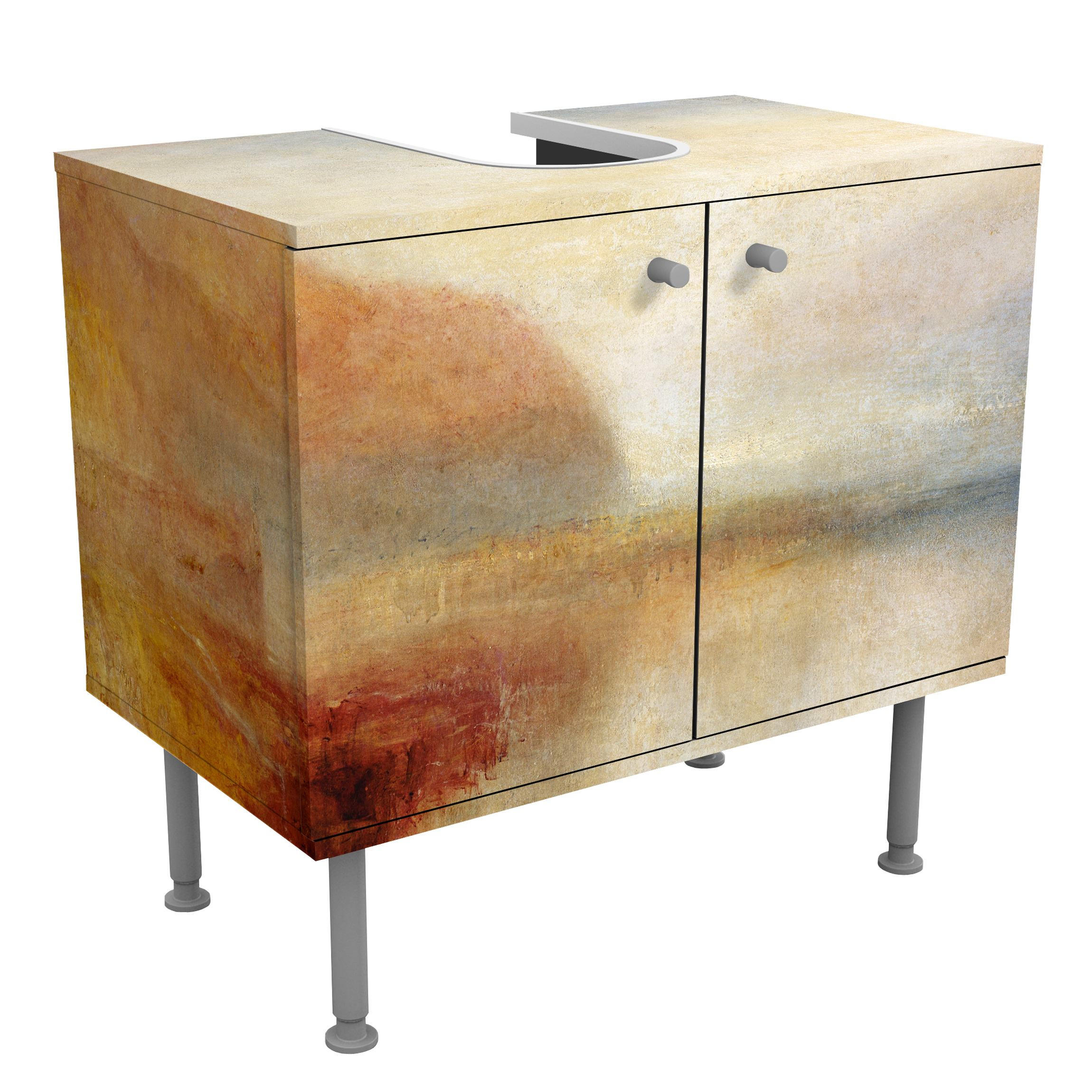 Bilderwelten Waschbeckenunterschrank Pastellblau 60x55x35 cm