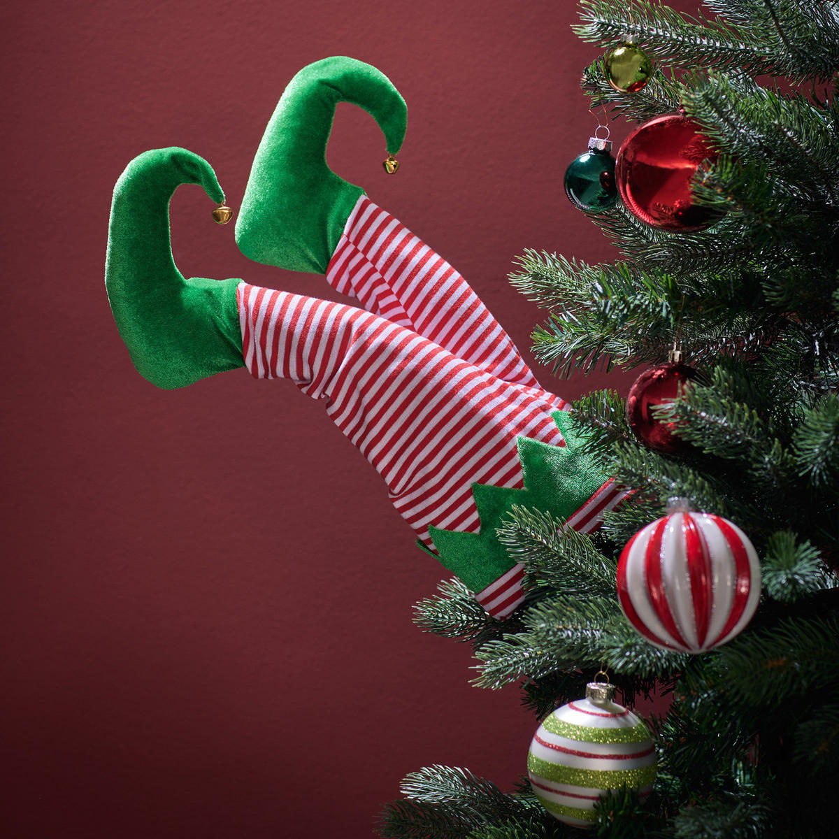 DEKO-WICHTEL X-Mas - Rot, Kunststoff (17/35/17cm) - Butlers