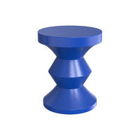 BEISTELLTISCH aus Metall - Blau - ZOLIMI - Blau, Metall (35.5/35.5/46cm) - Vente-Unique