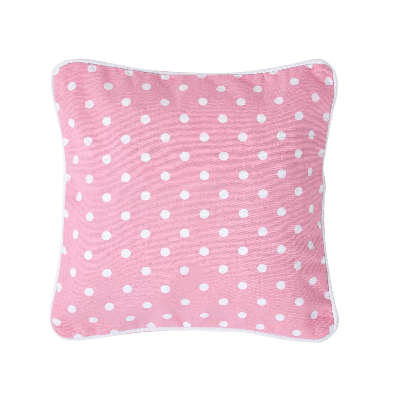 KISSENHÜLLE Polka Dots 30/30 cm, 100% Baumwolle - Rosa, Textil (30/30cm) - Homescapes