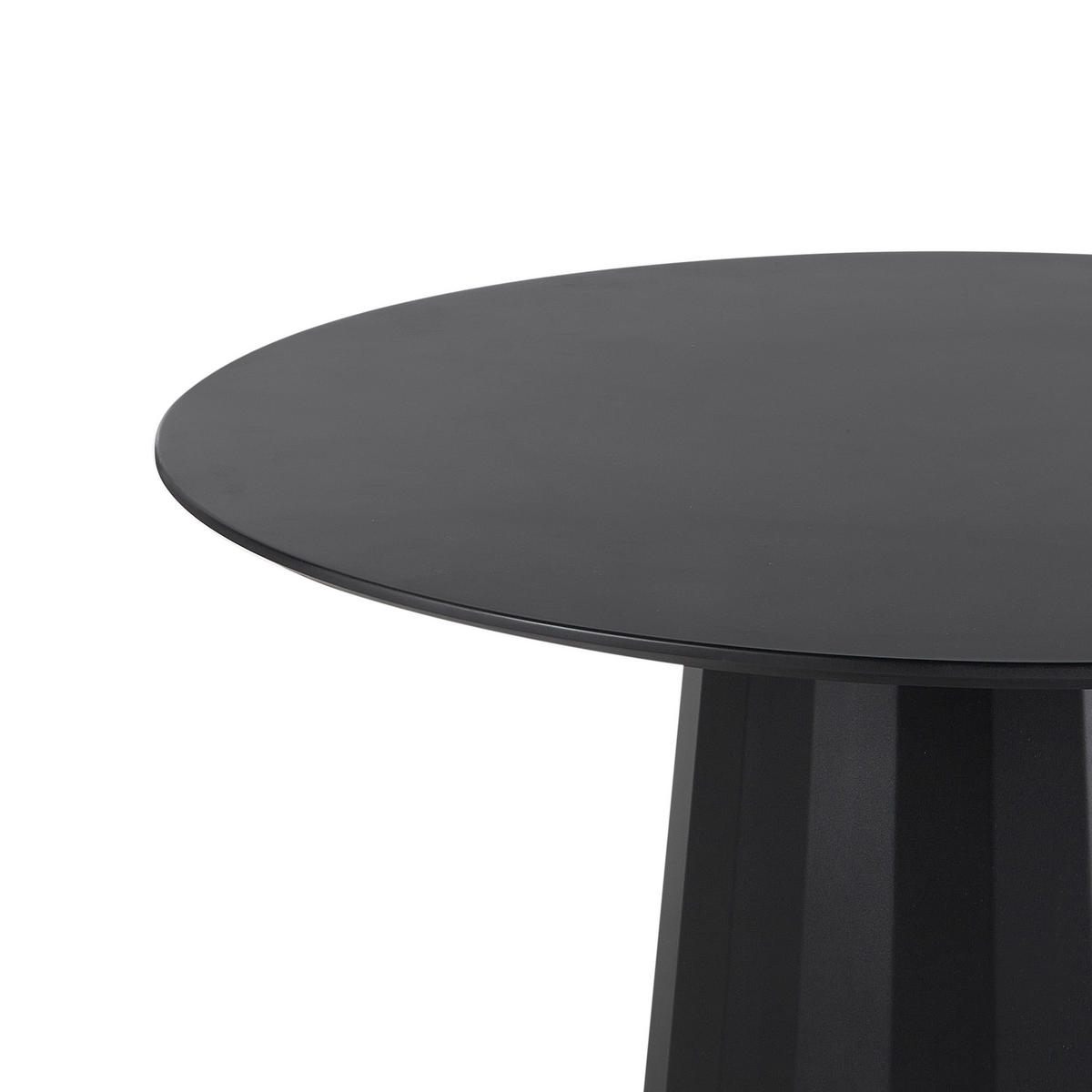 JÍDELNÍ STŮL Černý 100/100 cm Kov Plato - černá, kov (100/100/75cm) - Beliani