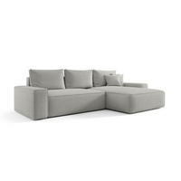 ECKSOFA Walken Mit Schlaffunktion - Hellgrau, Holzwerkstoff/Textil (280/185cm) - Fun Möbel